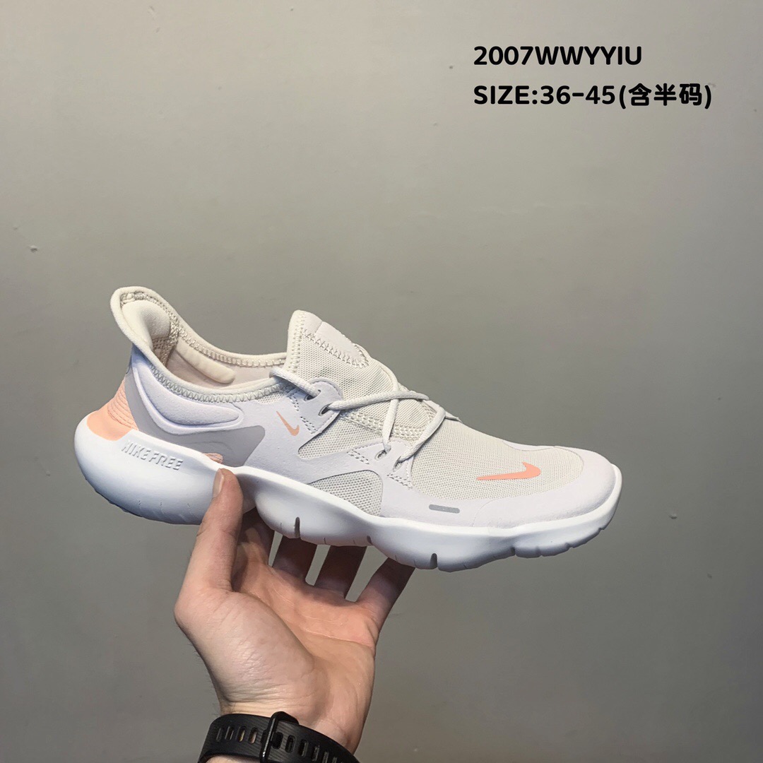 2020 Nike Free Rn 5.0 2019 Grey Orange Running Shoes